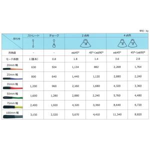 ベルトスリング 長さ0.6m 幅25mm スリ...の詳細画像4