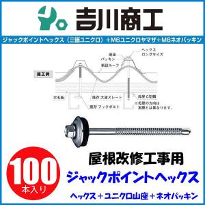 ヤマヒロ ジャックポイントヘックスロングサイズ HJC115YN サイズ6x115 100本入 三価ユニクロ