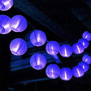 Berocia ストリングライト ソーラー led 屋外 20 led 8つのモード ランタン イイルミネーションライト太陽充電 IP65防水 クリス