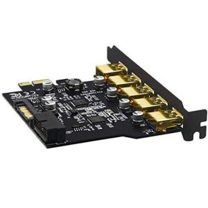 BEYIMEI 5ポートPCI Express拡張カード USB3.0 5ポート19ピンフロント拡張カードは