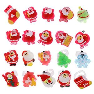 TOYMYTOY 光る指輪 おもちゃ クリスマス 指輪セット クリスマス クリスマス 贈り物 20 Pcs