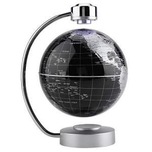 磁気浮上グローブ 地球惑星球浮上地球儀 回転世界地図 プレゼント 8インチ 贈り物 低消費電力 耐久性 安全性 寝室 書斎 リビングルーム オフィス