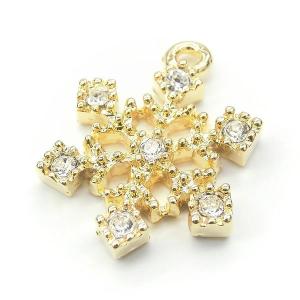 チャームパーツ 2個入 princess snow 雪の結晶 snow crystal スノークリスタル プリンセススノー 冬 モチーフ スターダスト