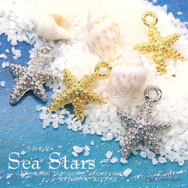 ヒトデチャーム 2個入 Sea Star ひとで  Star Fish スターフィッシュ 海の星 夏...