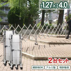 アルミゲート EXG1240N  2台セット 門扉 両開き 大型 工事