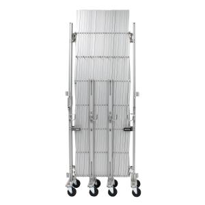 アルミキャスターゲート 全幅8m 両扉 単管パイプとの接続金具付き