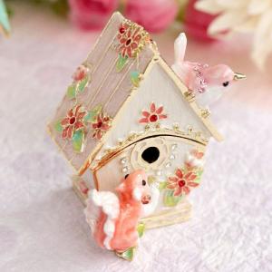 【正規品】 バードハウス ミニチュア 鳥 鳥小屋 小物入れ おしゃれ 収納 アクセサリーケース 置物 インテリア 雑貨 北欧 かわいい 動物 グッズ ピィアース