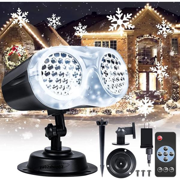 クリスマス プロジェクターライトLED投光器 投影ランプ 投影ライト イルミネーション プロジェクシ...