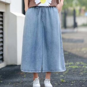 ジーンズ 涼しい デニムパンツ バギーパンツ ...の詳細画像1