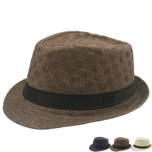 ペーパーハット 帽子 麦わら風帽子 中折れ帽 中折れハット 日焼け防止 メンズ 58cm 父の日 2...