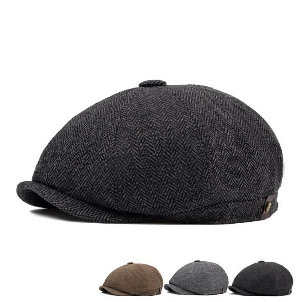 メンズ キャスケット 秋冬 防寒 帽子 ハンチング カスケット ニュースボーイキャップ 小顔効果 サ...