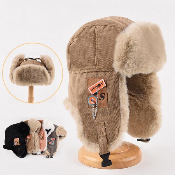 アビエーターハット フライトキャップ 帽子 飛行帽 トラッパー パイロットキャップ 防風 防寒 秋冬...