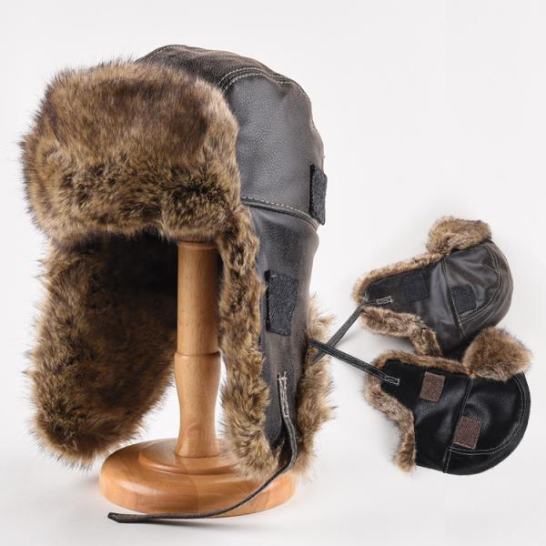 飛行帽 パイロットキャップ フライトキャップ アビエーター トラッパー 耳あて 帽子 防風 防寒 秋...