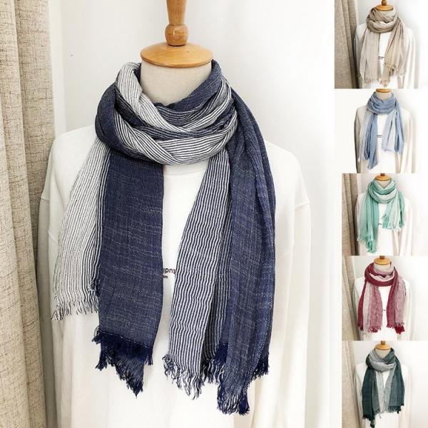 ストール 大判 マフラー ストライプ 春夏秋 防寒 肩掛け ひざ掛け ショール 着物 羽織 レディー...
