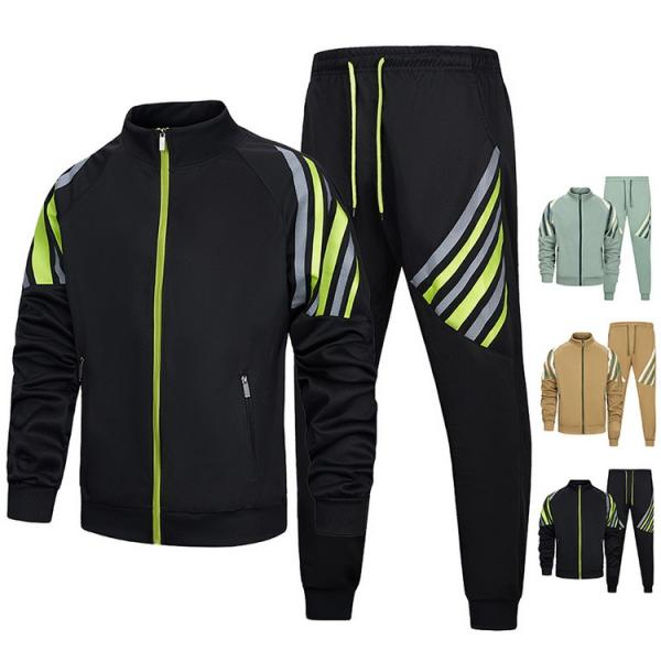 セットアップ メンズ スウェット上下セット ジャージ 上下 トラックジャケット+ジョガーパンツ 秋服...