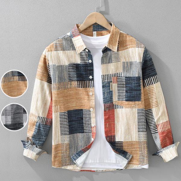 シャツ カジュアルシャツ 春服 春物 トップス 長袖 100％綿 メンズ ファッション きれいめ 2...