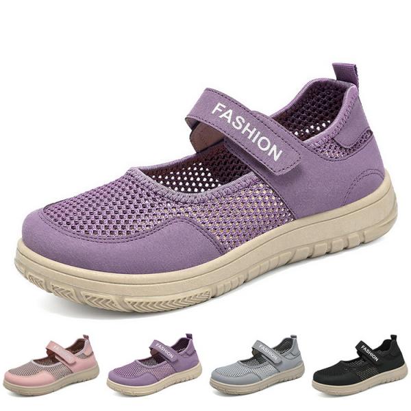 メリージェーンスニーカー メッシュ 通気 夏 スニーカー コンフォートシューズ 疲れない 痛くない ...