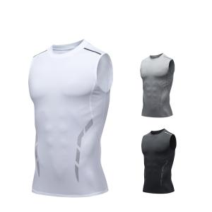 加圧シャツ メンズ 袖なしＴシャツ コンプレッションウェア トレーニング ランニングウエア 軽量 ストレッチ 吸汗速乾