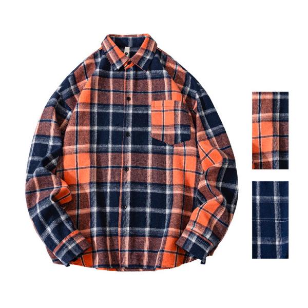 カジュアルシャツ ネルシャツ チェックシャツ 大きいサイズ シャツ トップス メンズ ファッション ...