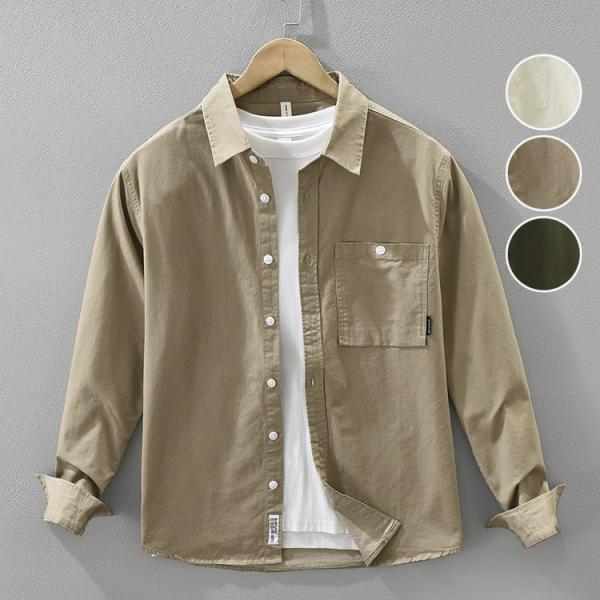ミリタリーシャツ ワークシャツ カジュアルシャツ メンズ シャツ １００％コットン トップス 秋服 ...