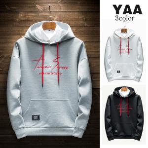 メンズ パーカー プルオーバーパーカー 長袖パーカー フード付き 英字プリント parka 秋服 秋物