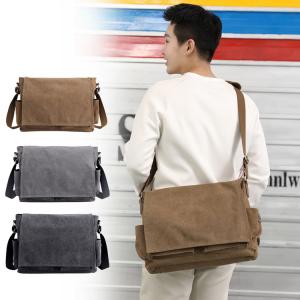 ショルダーバッグ メッセンジャーバッグ メンズ 大容量 斜めがけ 帆布 肩掛け 収納 通勤 旅行 出張 20代 30代 40代  鞄 2023