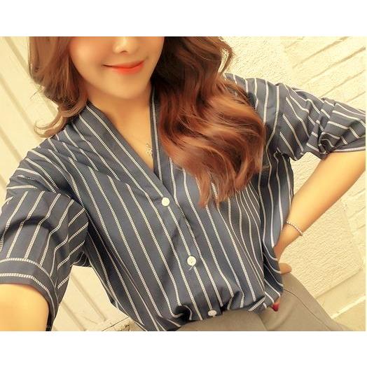 ストライプブラウス　レディース　ブラウス　ガーリー　トップス　セクシー　