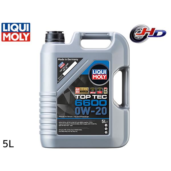 リキモリ エンジンオイル トップテック6600 0W20 0W-20 5L API SP ILSAC...