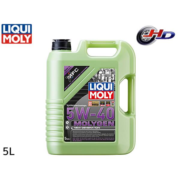 リキモリ エンジンオイル モリジェンニュージェネレーション 5W40 5W-40 5L ACEA規格...