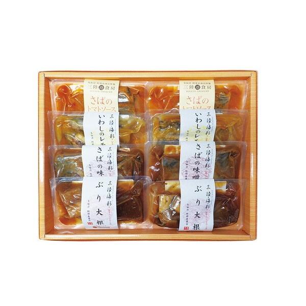 阿部長商店 煮魚セット さばのトマトソース いわしのレモン煮 ぶり大根 さばの味噌煮 AB2-62 ...