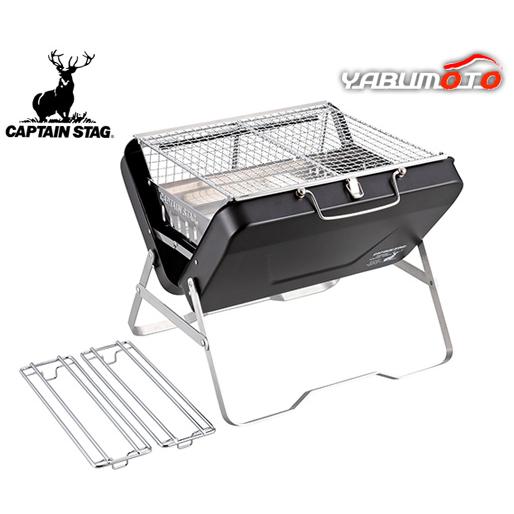 キャプテンスタッグ CSブラックラベル V型ファイアグリル ワイド UG-77 焚き火台 BBQ 黒...