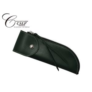 CALF カーフ 本革 マネークリップ ウォレット 【レッド red