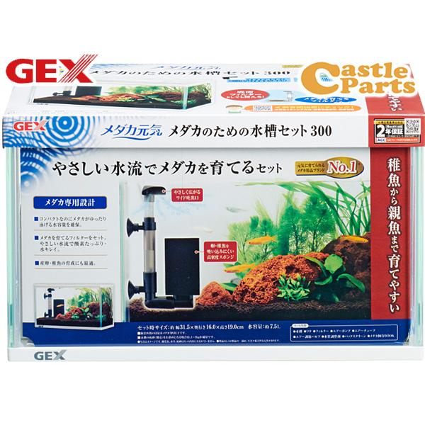 GEX メダカ元気 メダカのための水槽セット300 熱帯魚 観賞魚用品 水槽 セット水槽 ジェックス