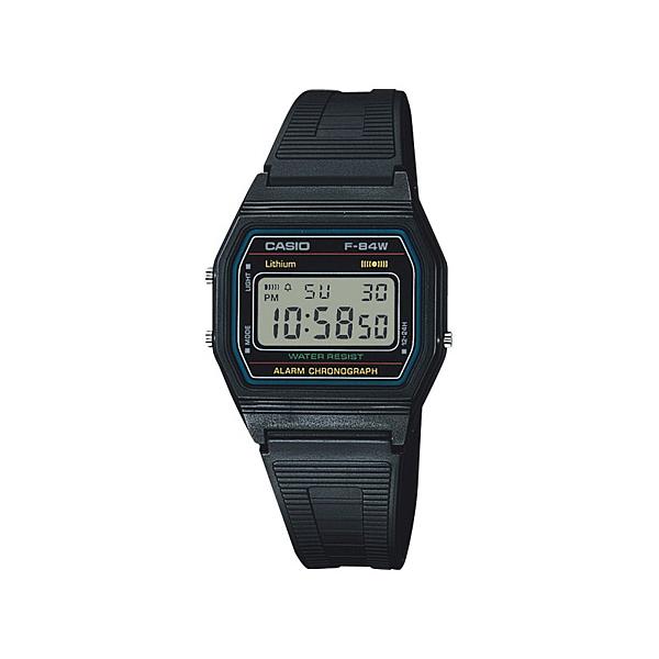 カシオ デジタル腕時計 F-84W-1QJH デジタル液晶 軽量 薄型 アラーム ストップウオッチ ...