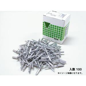ブラインドリベット ツバ広 アルミ スチール リベット長14.5mm 頭径