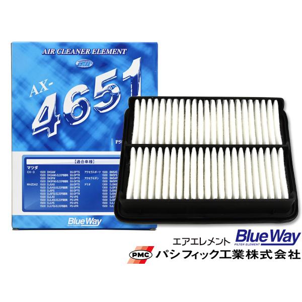 デミオ DJLFJ エアーエレメント エアークリーナー パシフィック工業 BlueWay AX-46...