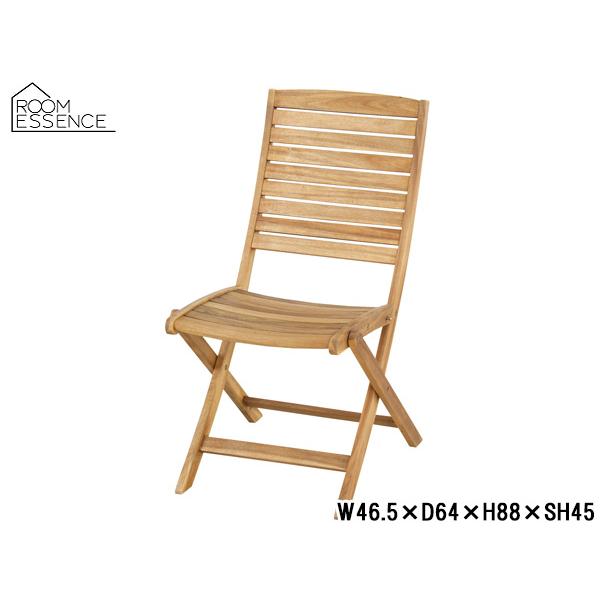 東谷 ニノ 折りたたみチェア ライトブラウン W46.5×D64×H88×SH45 NX-801 フ...