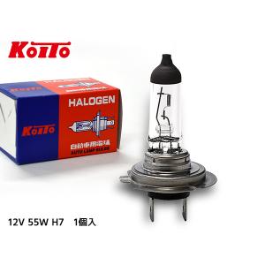 ハロゲン バルブ H7 ヘッド ランプ ライト 12V 55W PX26d T11 クリア 1個 一般車用 四輪車 ノーマルバルブ 小糸製作所 小糸 KOITO 0701｜yabumoto