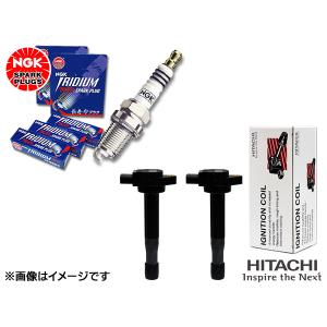 パジェロ ミニ H53A H58A NGK MAX プラグ イリジウム 5175 DCPR7EIX-P 4本 日立 イグニッションコイル U15C01-COIL 2本 H14.09〜H20.03｜yabumoto