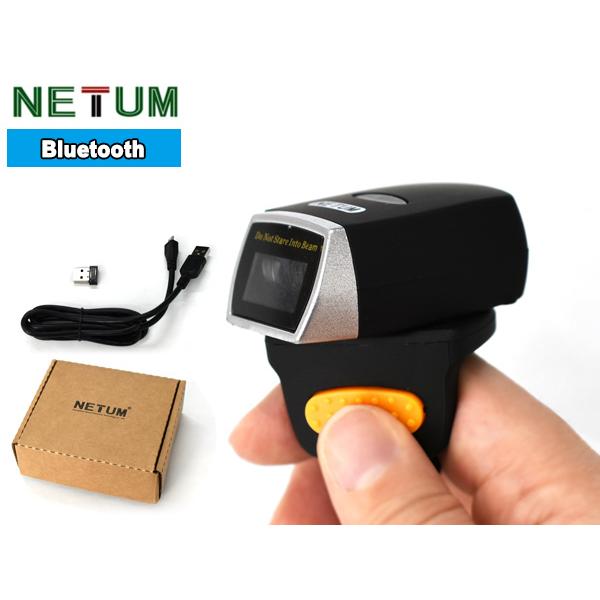 NETUM バーコードリーダー ワイヤレス リングタイプ ウェアラブル 小型 Bluetooth・無...