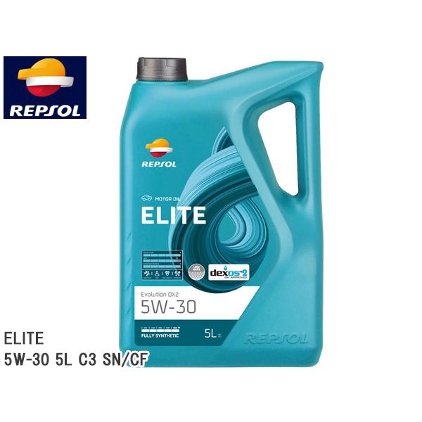 REPSOL エンジンオイル ELITE エボリューション・DX2 5W-30 5L C3 SN/C...