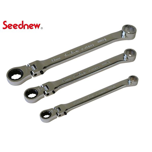 Seednew フレックスロックメガネギアレンチ 3本組セット S-FLMM3S 8段階ロック式 ポ...