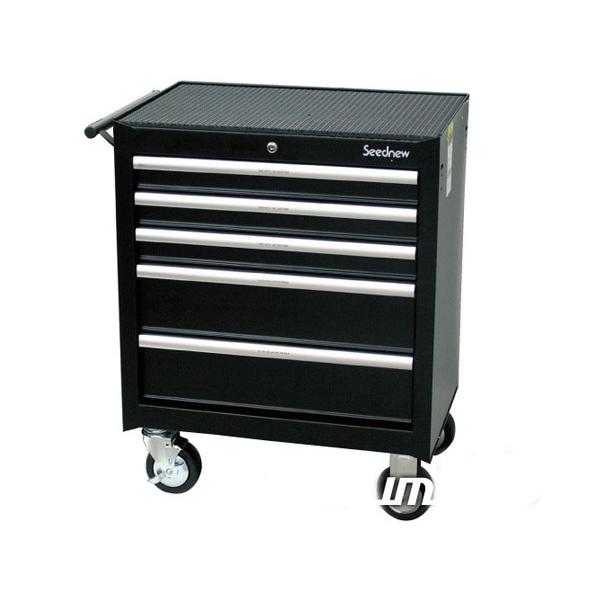 Seednew ローラーキャビネット 黒 ブラック 5段引出し S-R905BL シーズニュー 法人...