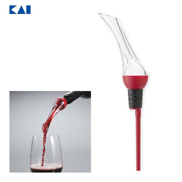 ワインエアレーティングポワラー 貝印 DH8225 / ワイン用 ワインポワラー 注ぎ口 便利 アル...