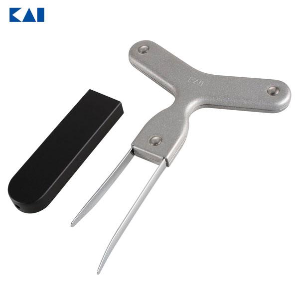 コルクがキレイに抜けるワインオープナー 貝印 DH8227 / 日本製 ワイン用 オープナー コルク...