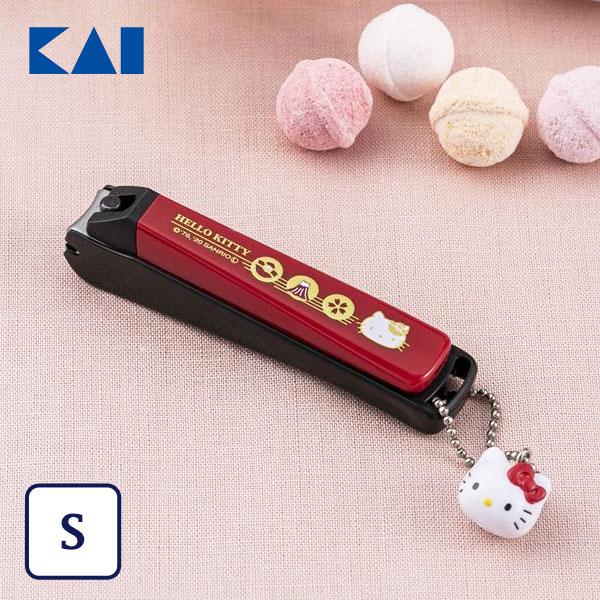 ツメキリ (S) ハローキティ 椿 和風ニュースタンダード 貝印 KK2537 / 日本製 爪切り ...
