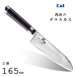 パール金属 三徳包丁 165mm ダマスカス 67層 毘雄 F-2349 / 包丁 ひ