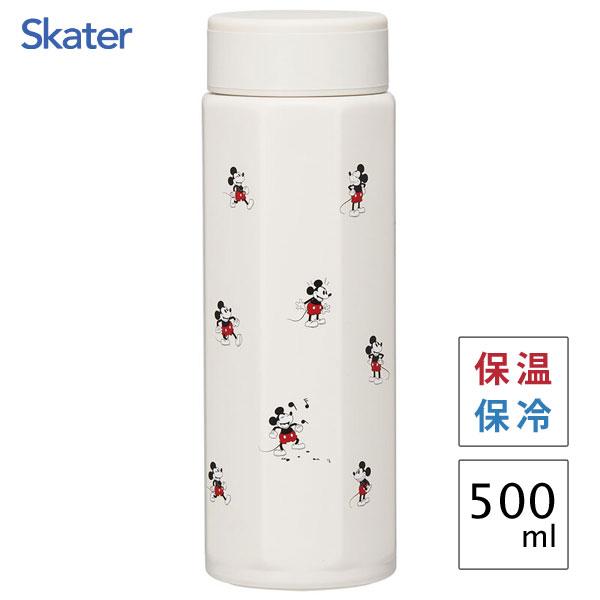 八角形 ステンレスマグボトル 500ml ミッキーマウス スケーター STO5 / 水筒 保温 直飲...