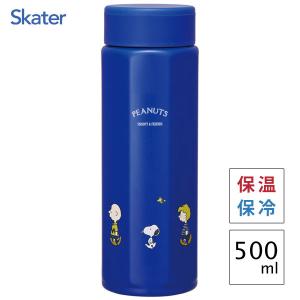スケーター 八角形 ステンレスマグボトル 500ml クロミ フラワーレトロ