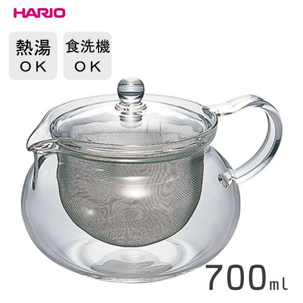 茶茶急須 丸 700ml ハリオ CHJMN-70T / 日本製 食洗機 電子レンジ 熱湯 ティーポ...